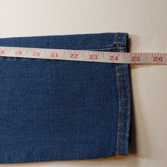 Lands' End Denim High Rise 7/8 Slim Ankle Jeans Size 4 - Picture 2 of 10